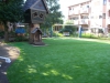東京都大田区久が原　聖フランシスコ子供寮　園庭へ人工芝ステップターフを施工しました。